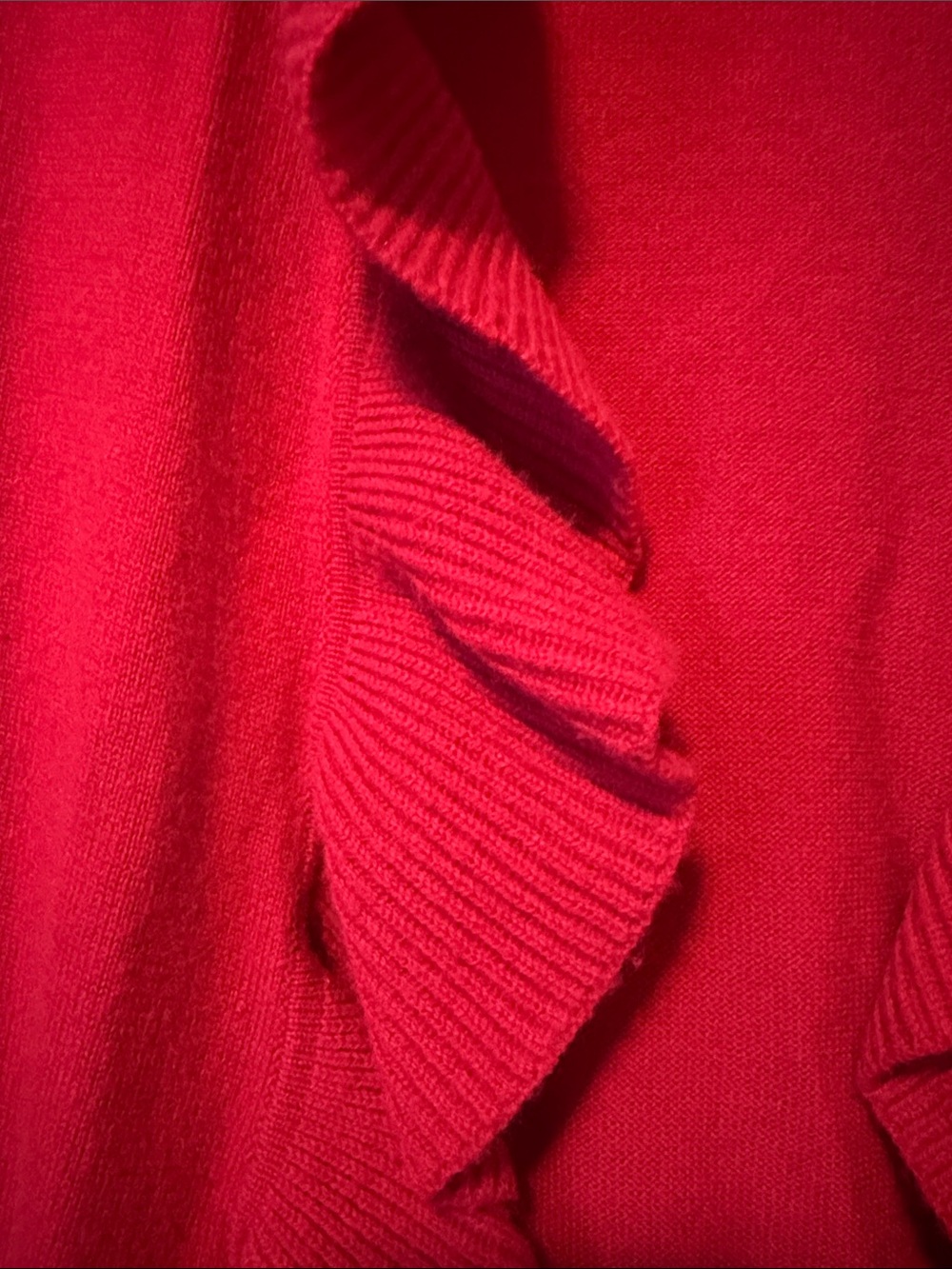 Vineyard Vines Raspberry Ruffle Open-Front Cardigan - Picture 3 of 6